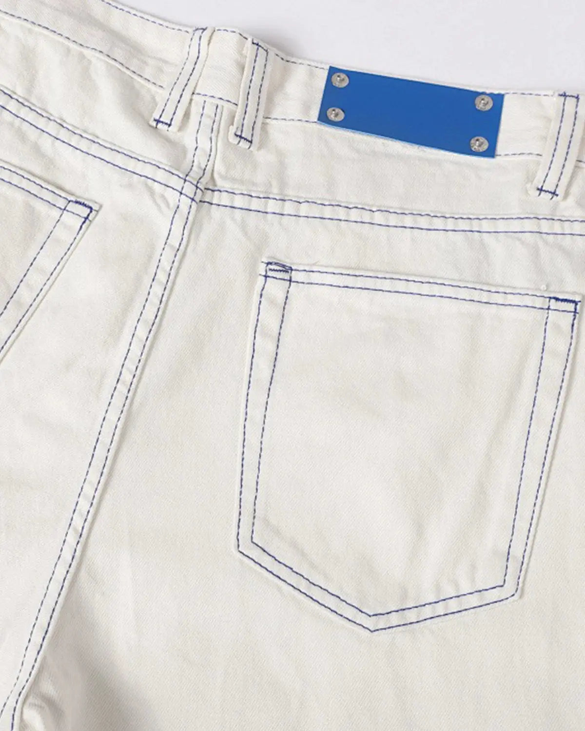 Contrast Stitch Baggy Jeans | Inflation Streetwear