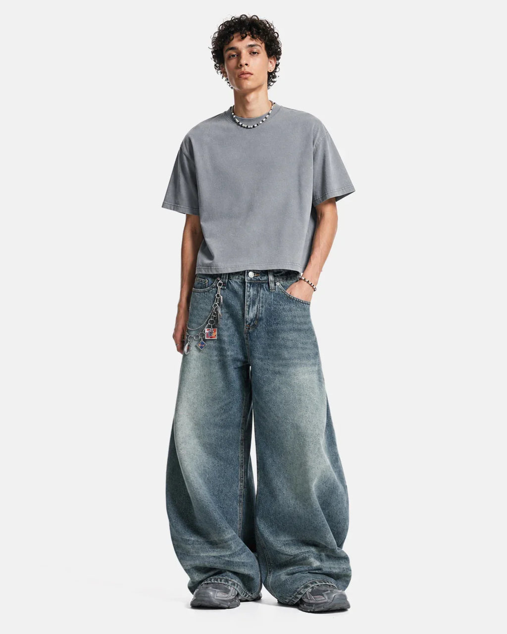 Whisker Acid Washed Barrel Jeans| Inflation Streetwear