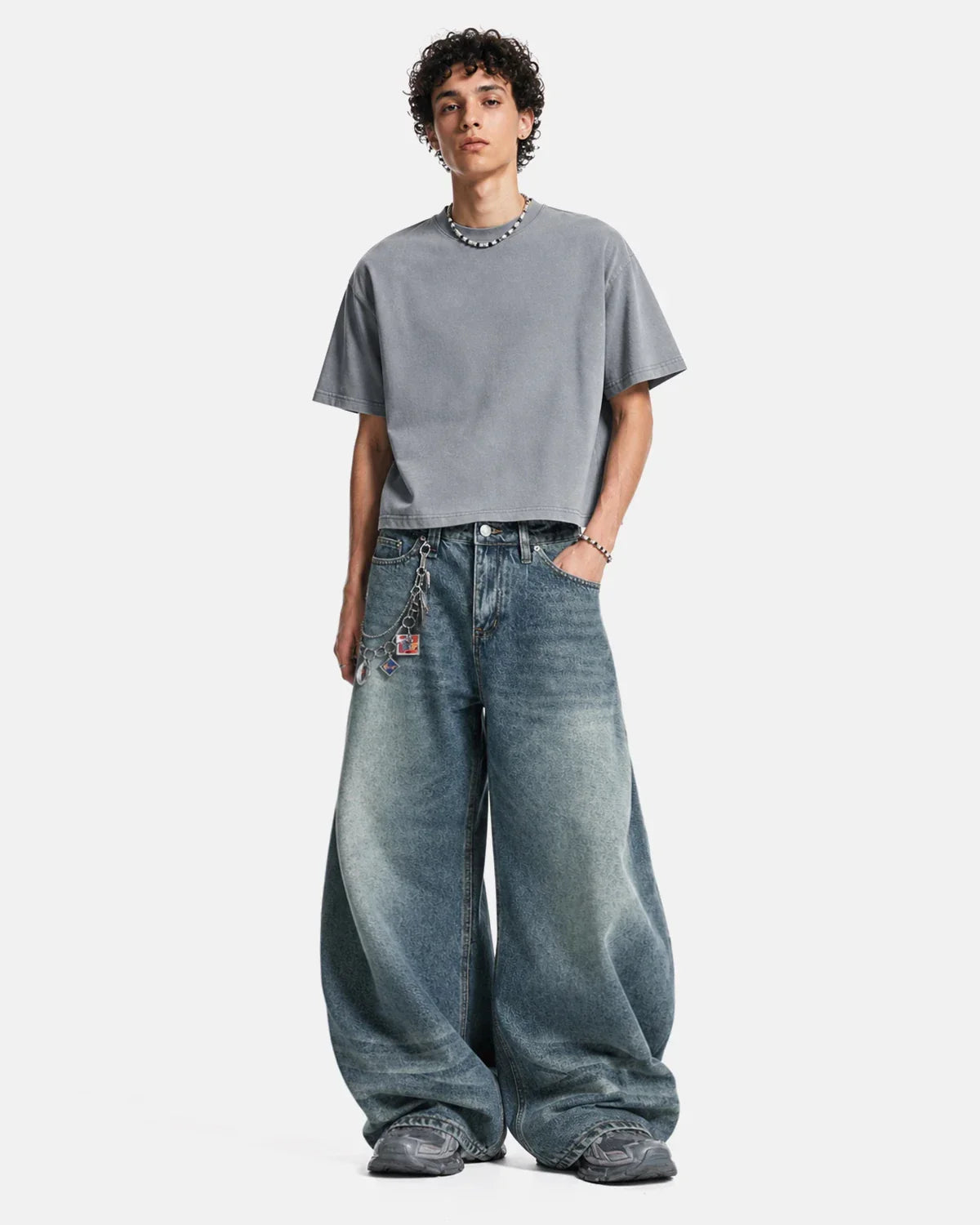 Whisker Acid Washed Barrel Jeans| Inflation Streetwear