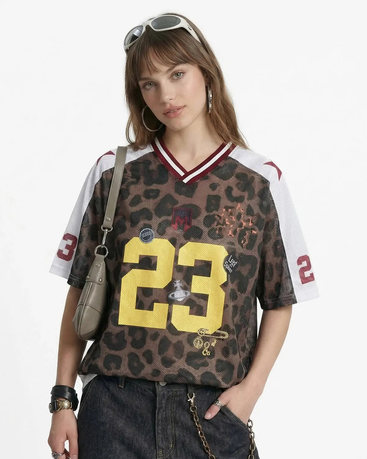 Number 23 Leopard Mesh Jersey | Inflation Streetwear
