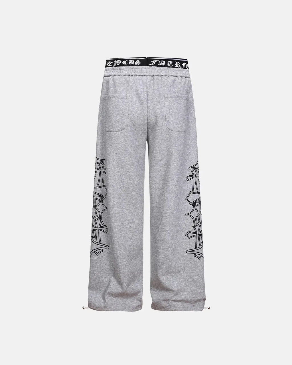 Gothic Layered Baggy Sweatpants | Inflation Streetwear