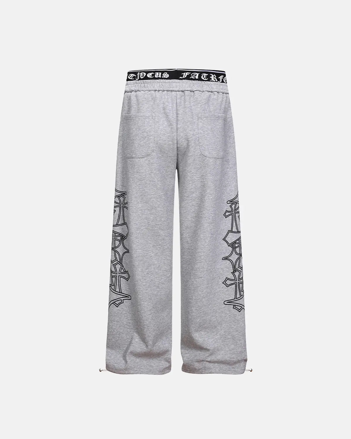 Gothic Layered Baggy Sweatpants | Inflation Streetwear