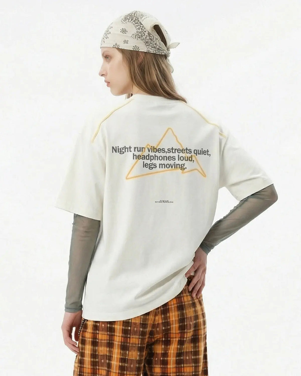 Glow-in-the-Dark Stitching Oversized T-Shirt | Inflation Streetwear