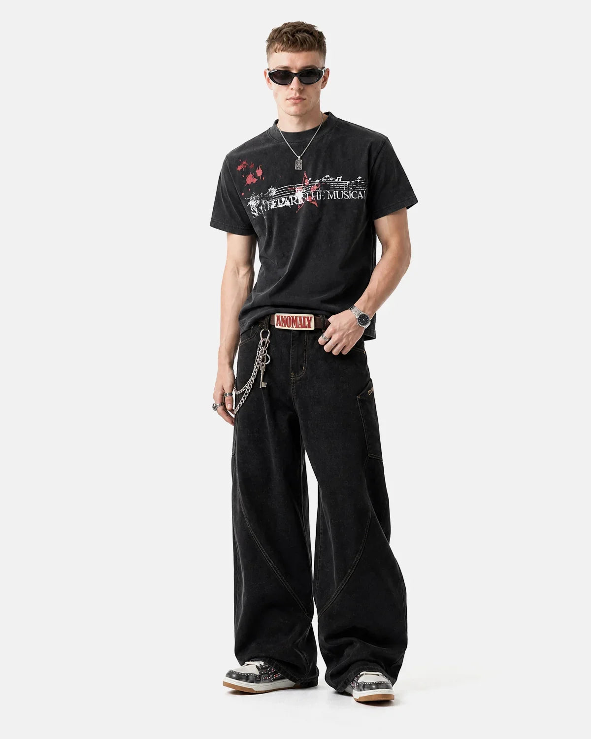 Acid Washed Music Graphic T-Shirt | Inflation Streetwear