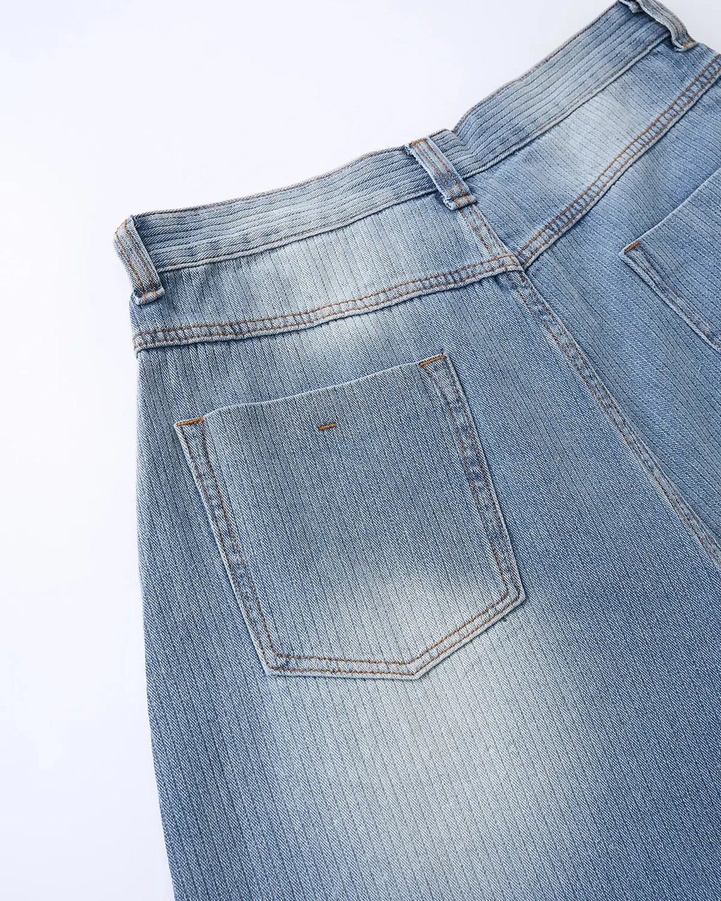 Star Rhinestone Longline Denim Shorts | Inflation Streetwear