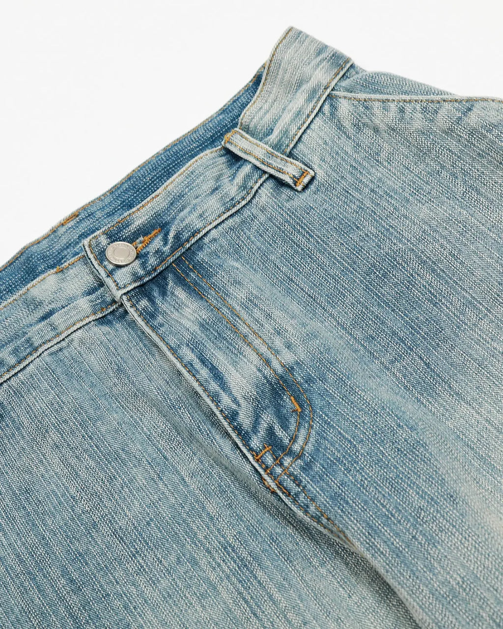 Stitching Bamboo Weave Baggy Jeans | Inflation Streetwear