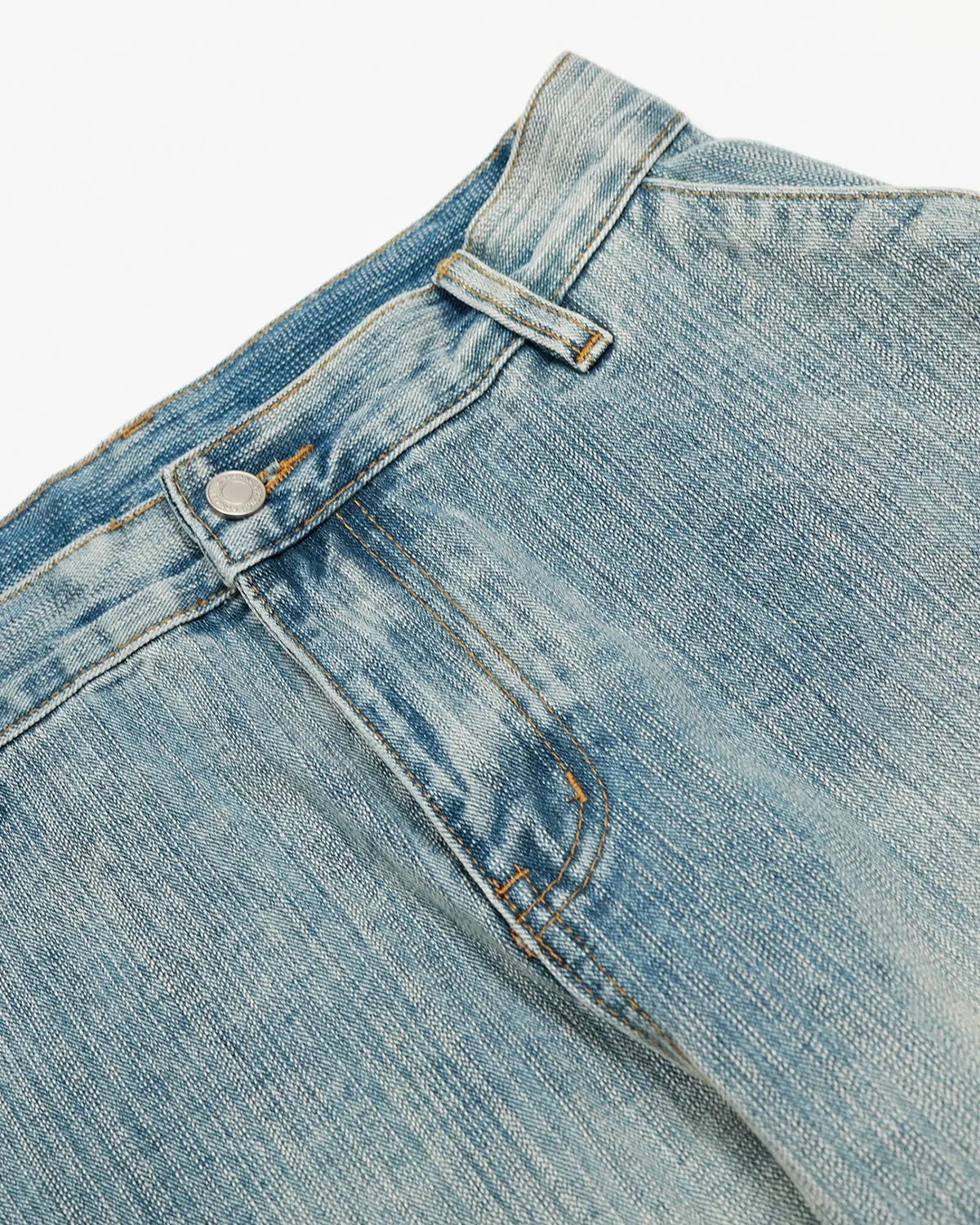 Stitching Bamboo Weave Baggy Jeans | Inflation Streetwear
