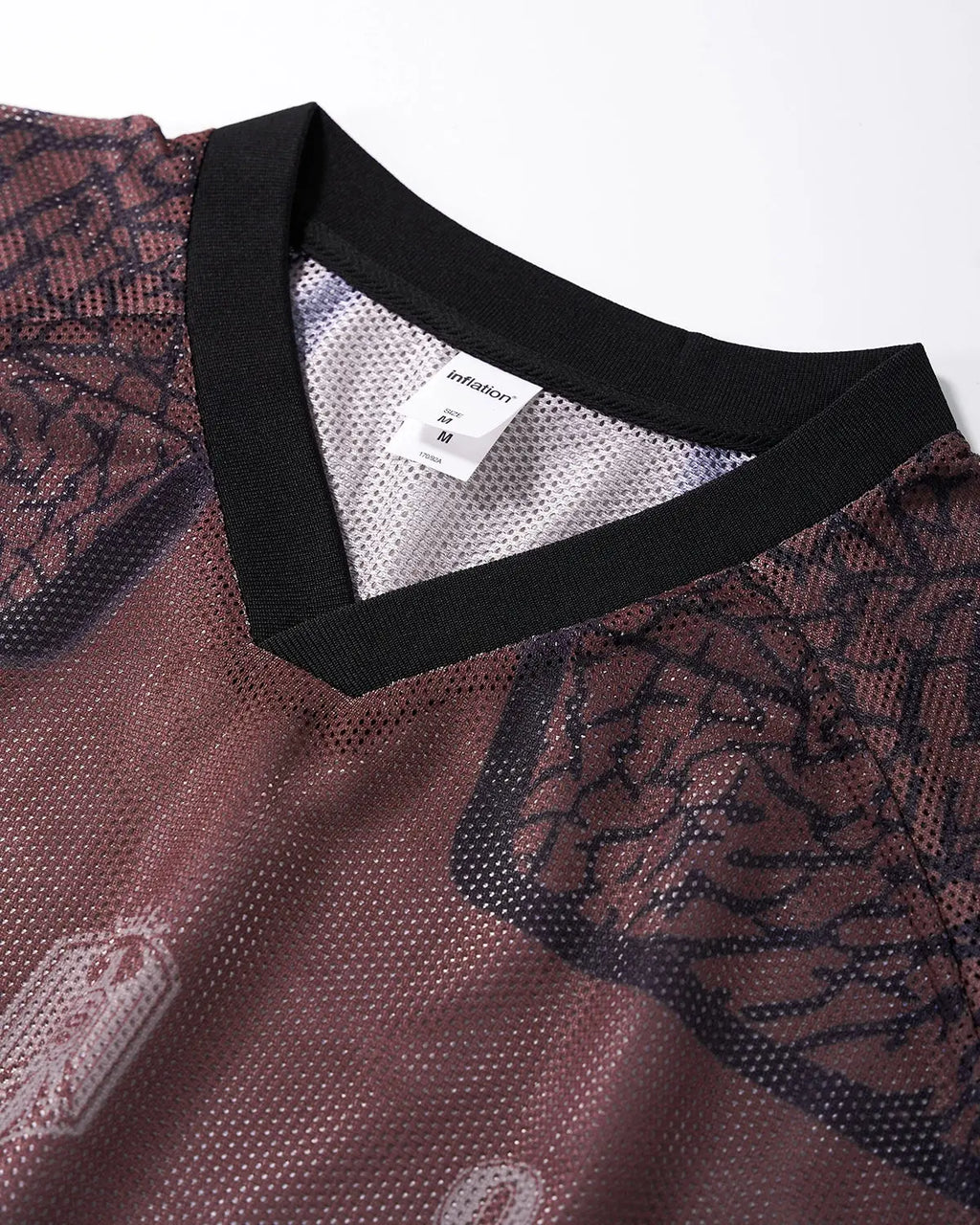 Tribal Pattern Mesh Jersey | Inflation Streetwear