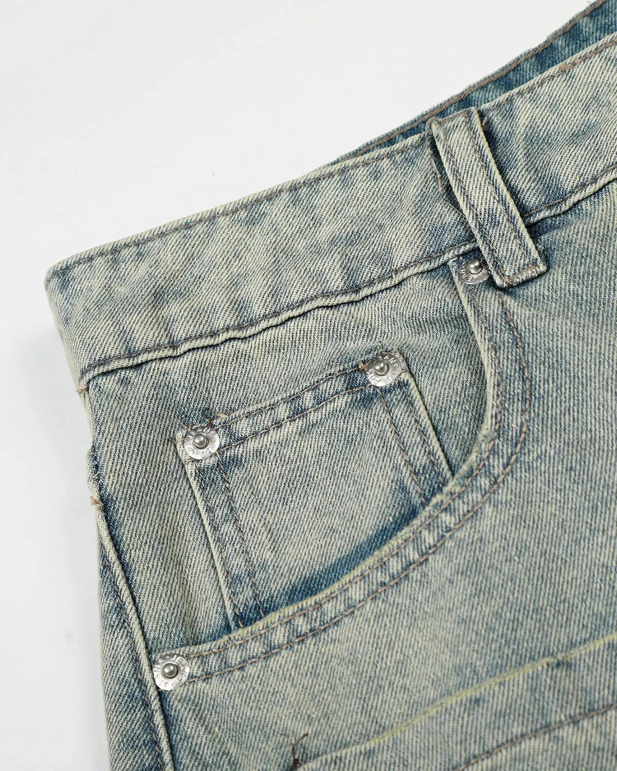 Acid Wash Rhinestone Baggy Jeans | Inflation Streetwear