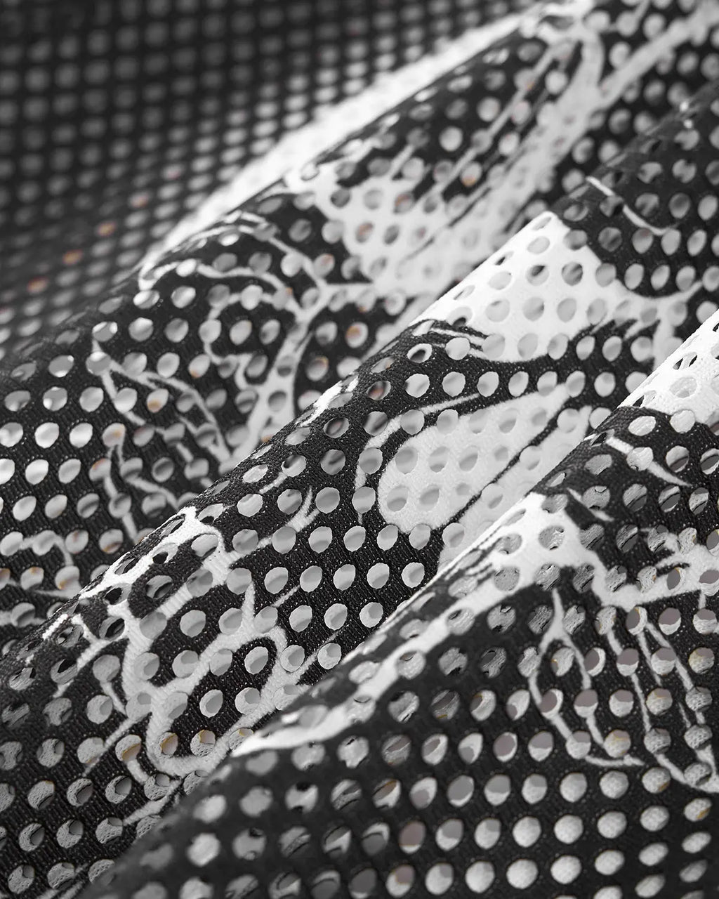 Mesh Skeleton Print Long Sleeve Tee | Inflation Streetwear