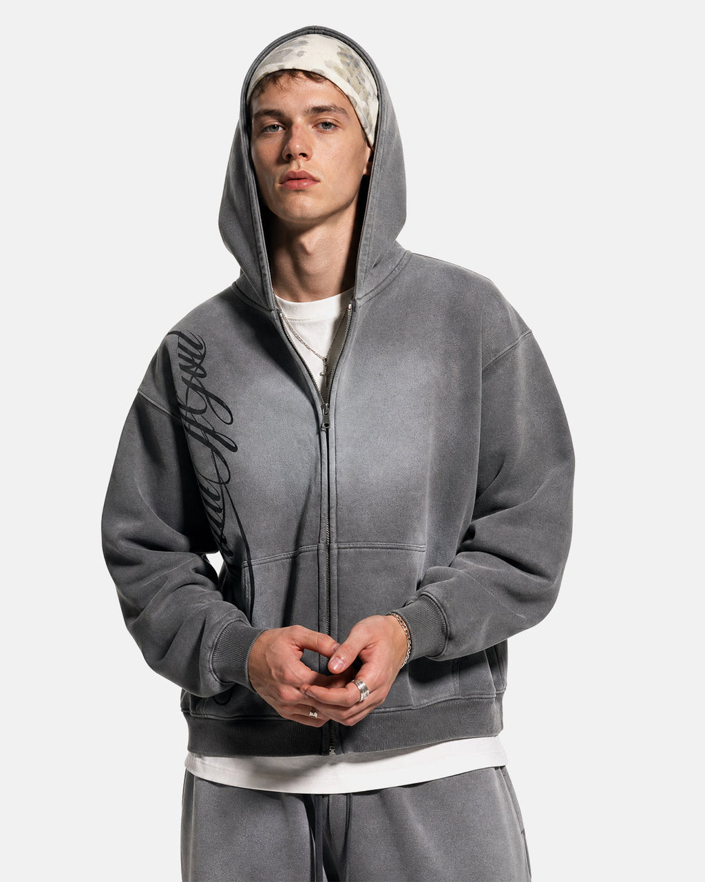 Acid Wash Zip Up Hoodies | Inflation Streetwear