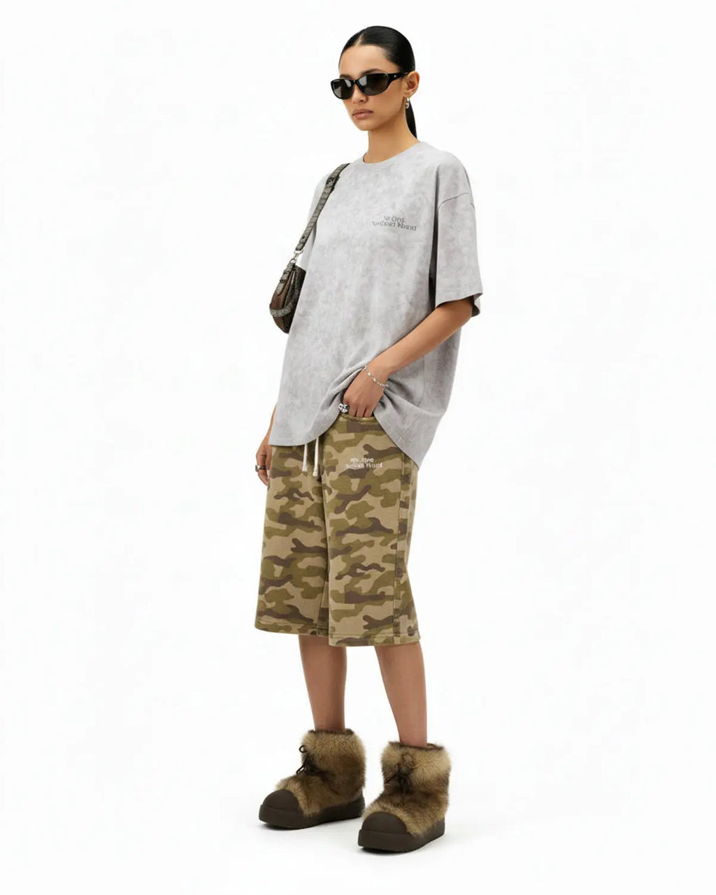 Distressed Tie-Dye Reflective Print T-Shirt | Inflation Streetwear