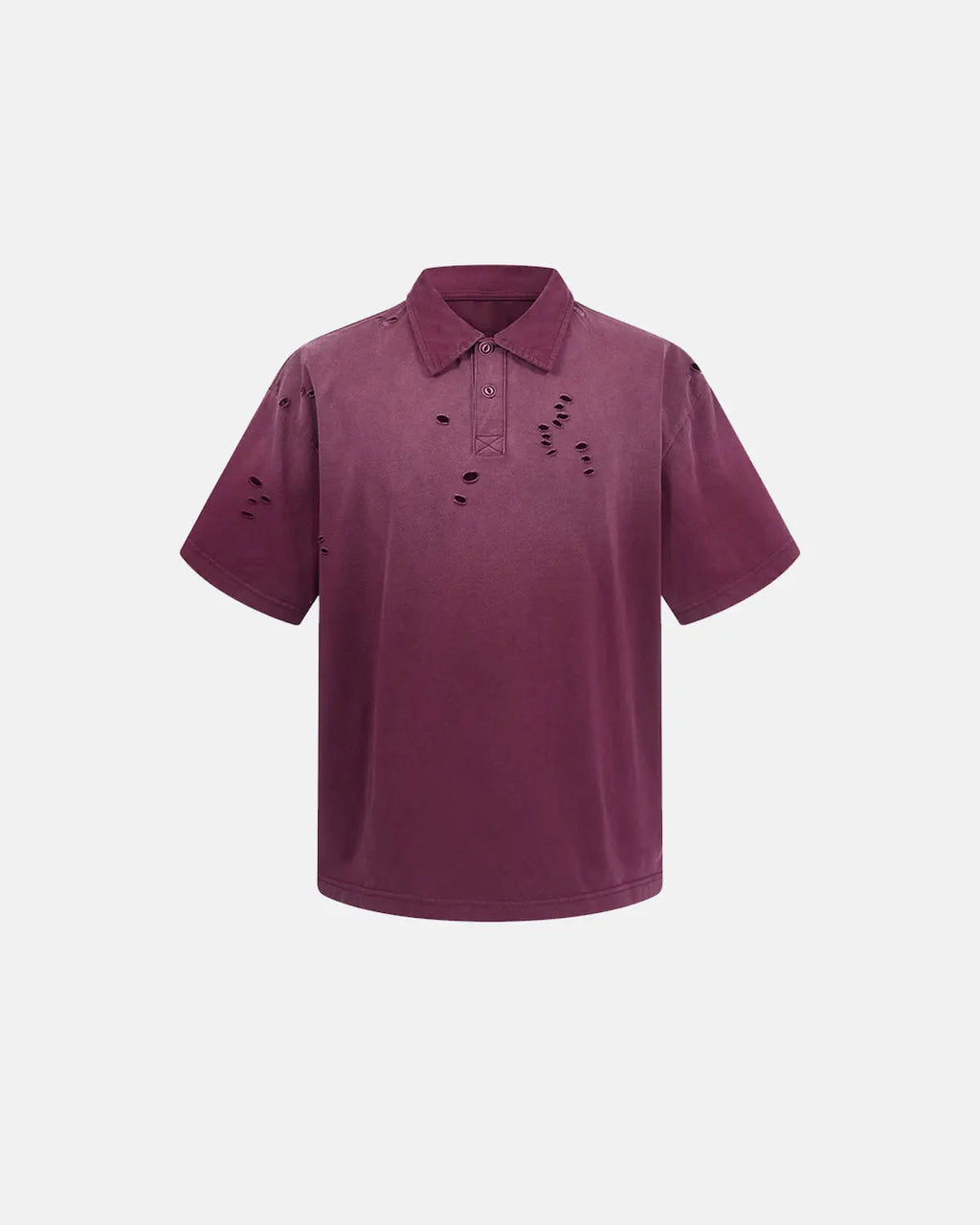 Distressed Ripped Washed Polo Shirts | Inflation Streetwear