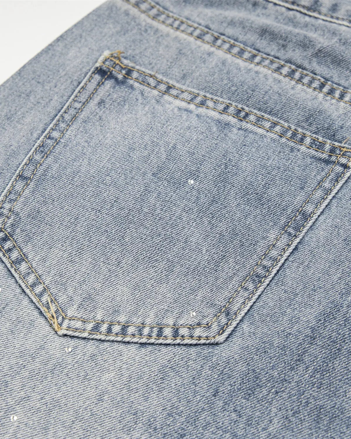 Studded Rhinestone Baggy Jeans | Inflation Streetwear