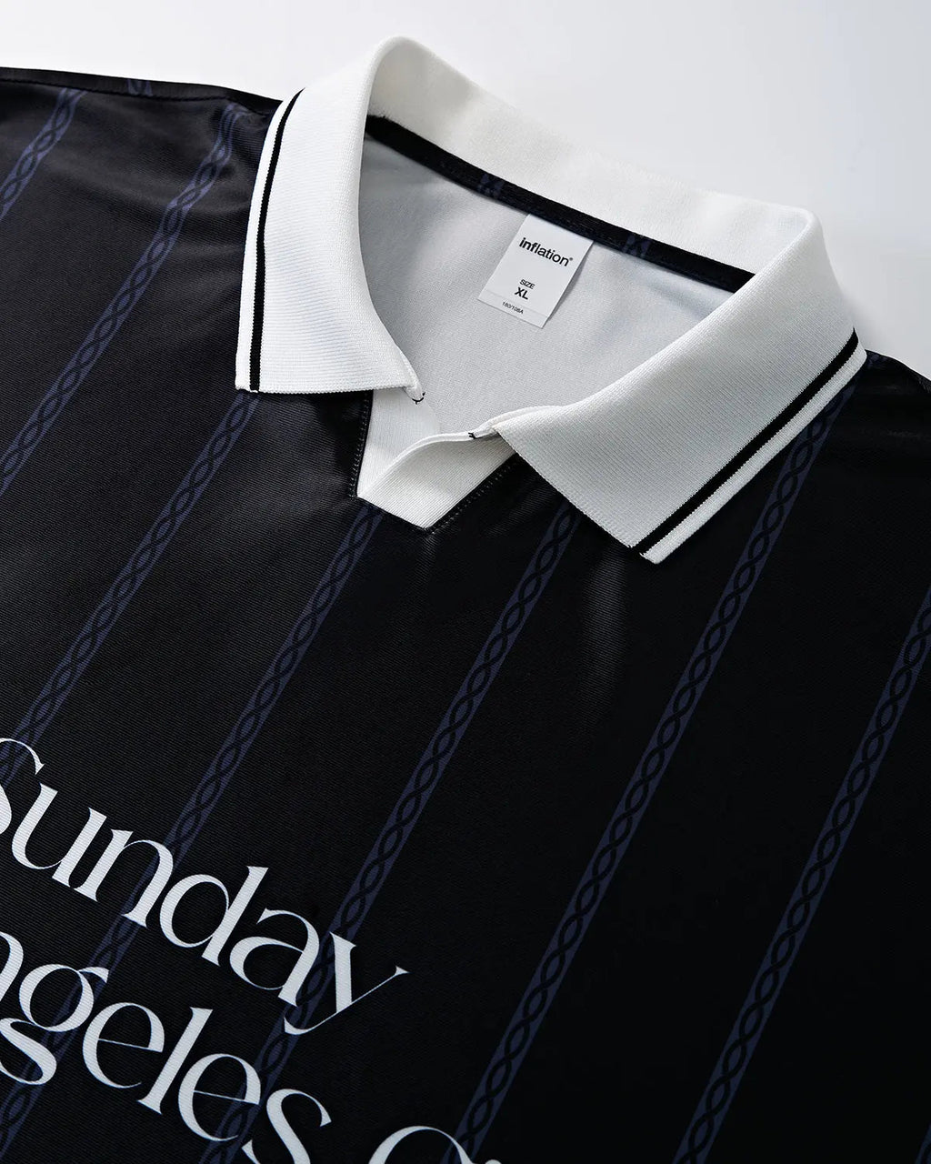 Vintage Striped Polo Jersey | Inflation Streetwear