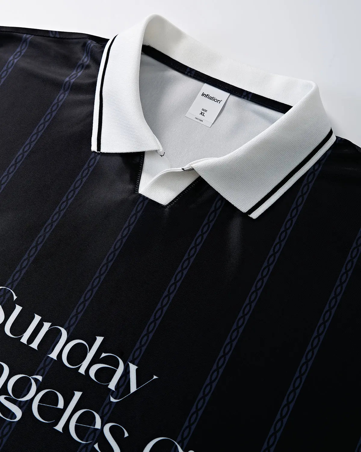 Vintage Striped Polo Jersey | Inflation Streetwear