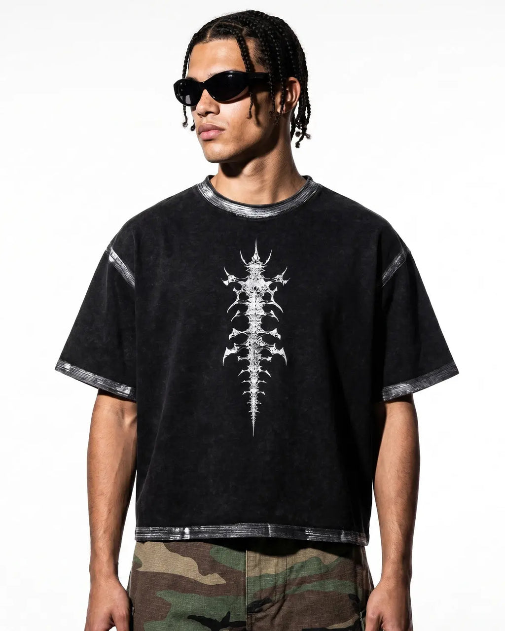 Distressed Painted Graphic Boxy T-Shirt | Inflation Streetwear