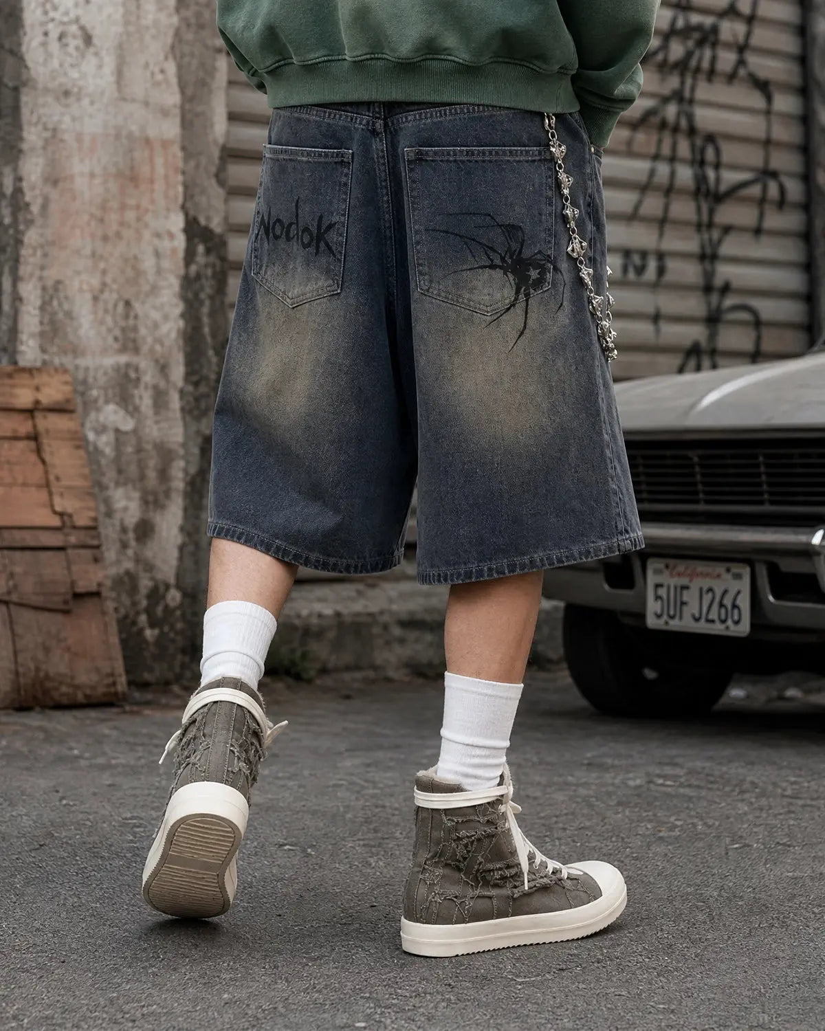 Spider Straight Leg Jorts | Inflation Streetwear