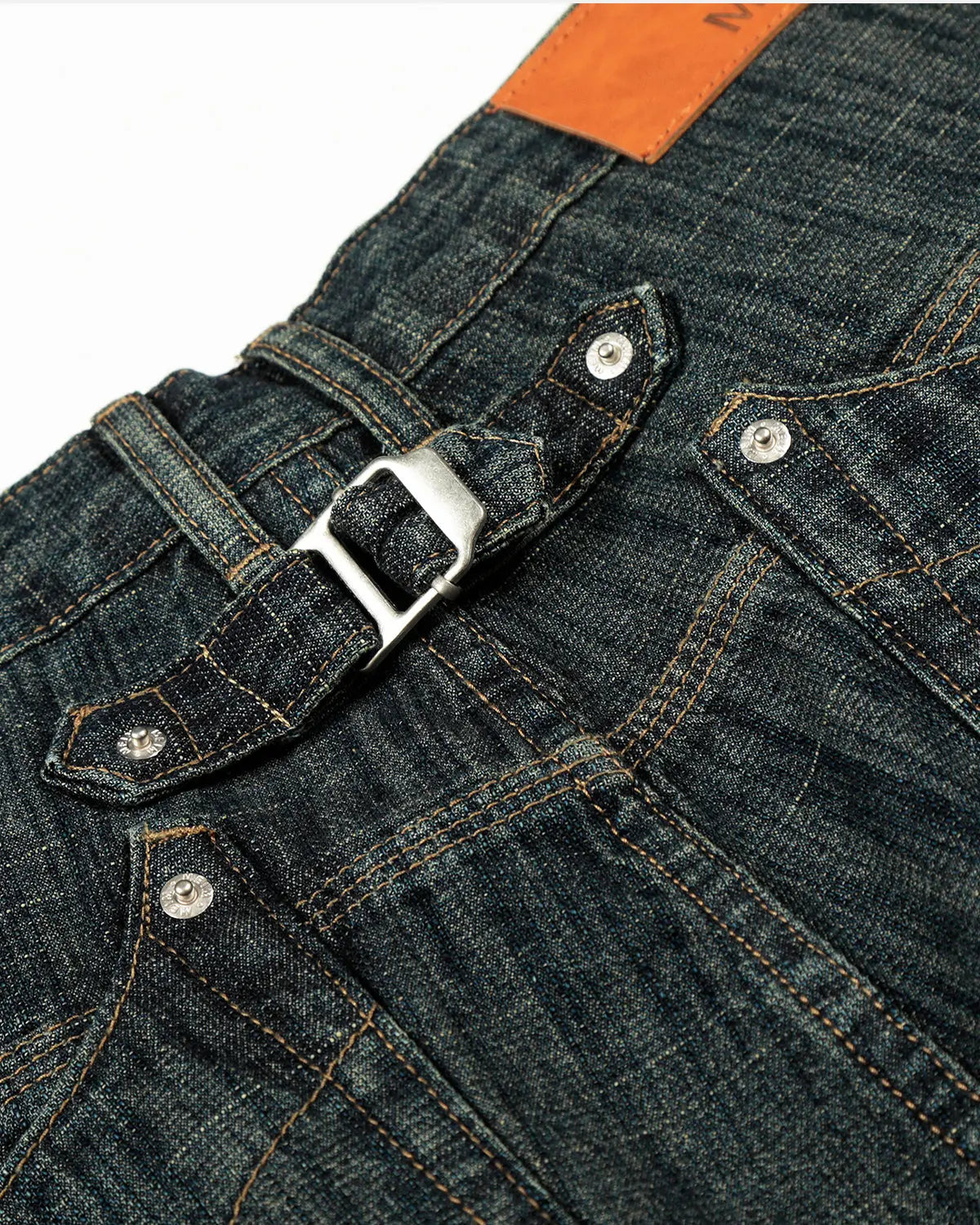 Cinch Back Bamboo Weave Jeans | Inflation Streetwear