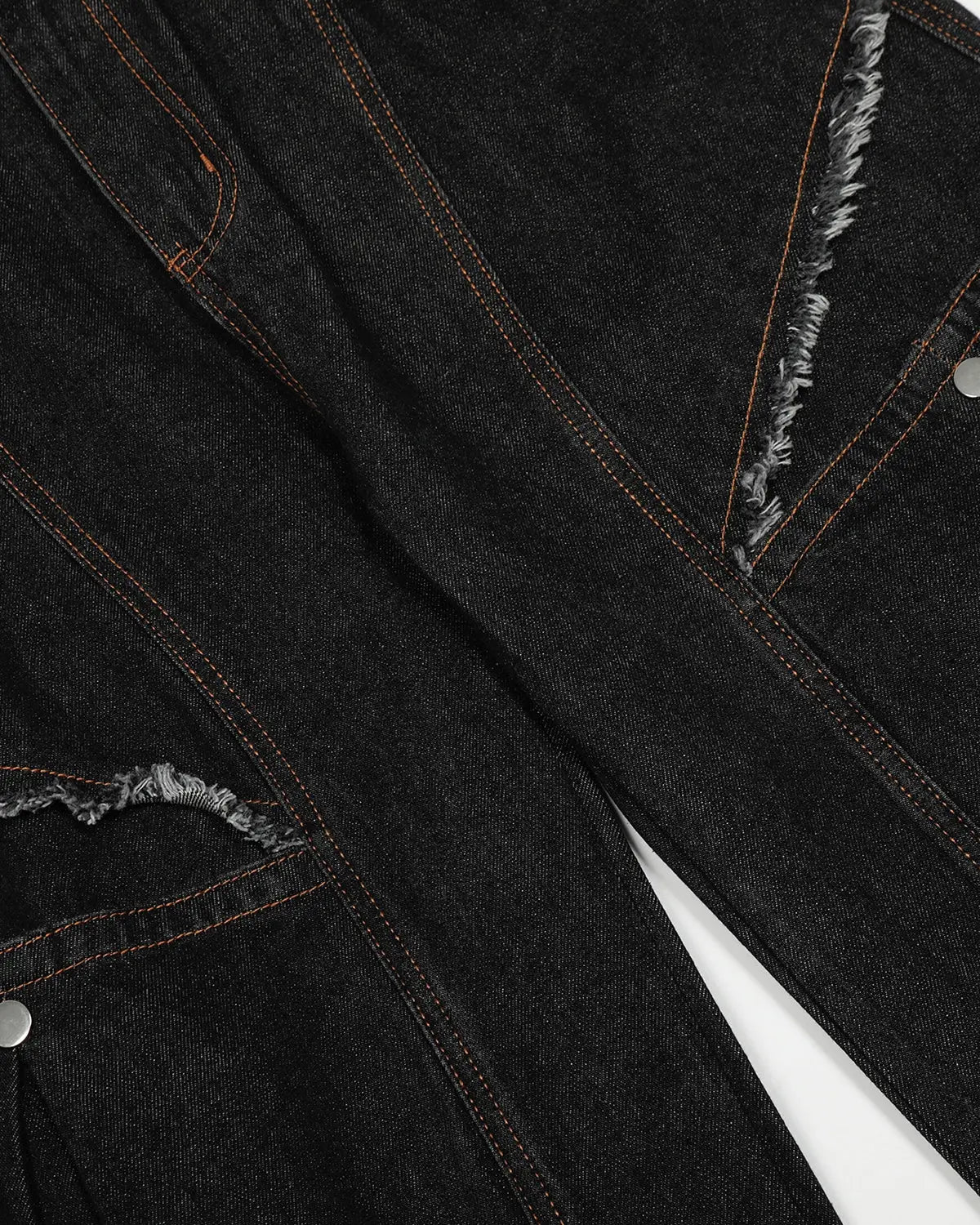 Black Super Barrel Jeans  | Inflation Streetwear