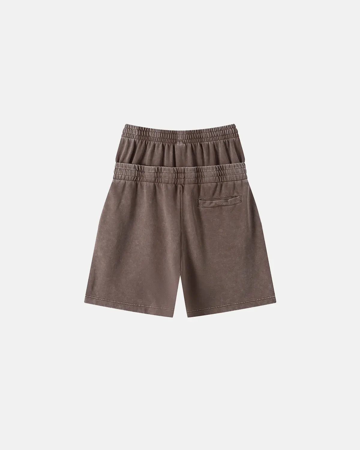 Double Waist Acid Wash Sweat Shorts | Inflation Streetwear