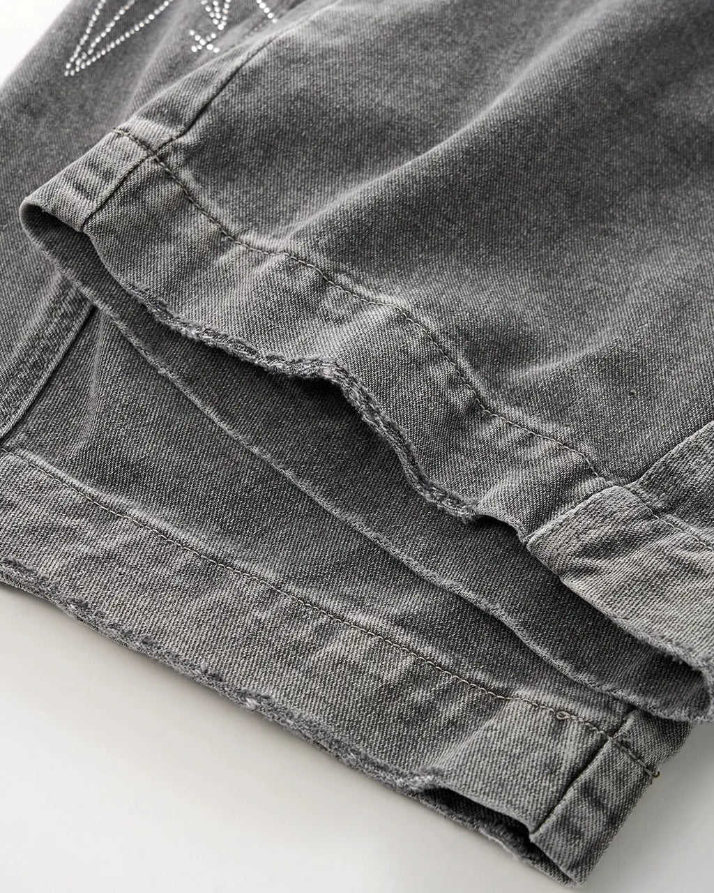 Star Graphic Rhinestone Barrel Baggy Jeans | Inflation Streetewear