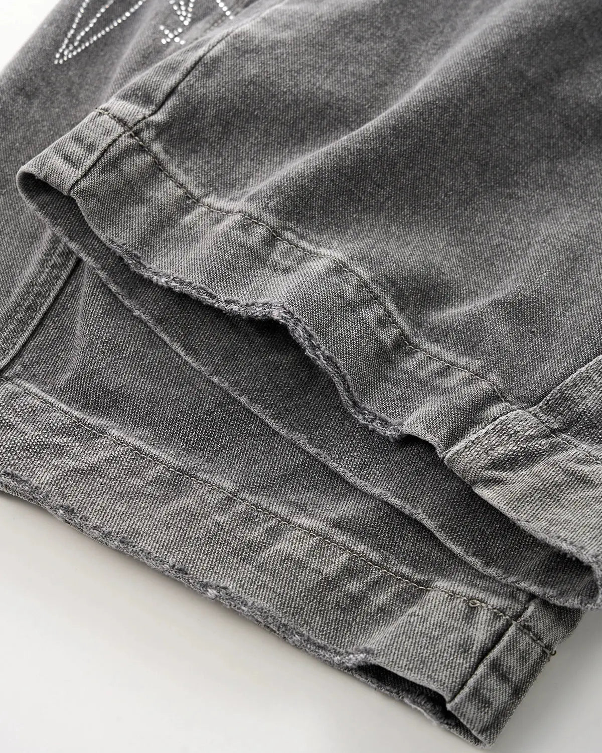 Star Graphic Rhinestone Barrel Baggy Jeans | Inflation Streetewear