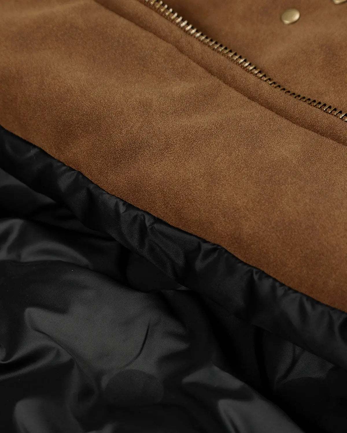 Horse Embroidery Suede Clasp Padded Jacket | Inflation Streetwear