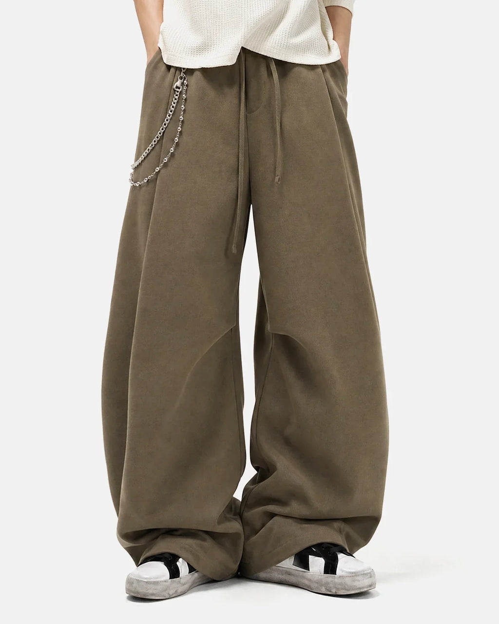 Cotton Linen Wide-leg Pants | Inflation Streetwear