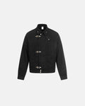 Embroidery Jacquard Cropped Clasp Jacket | Inflation Streetwear