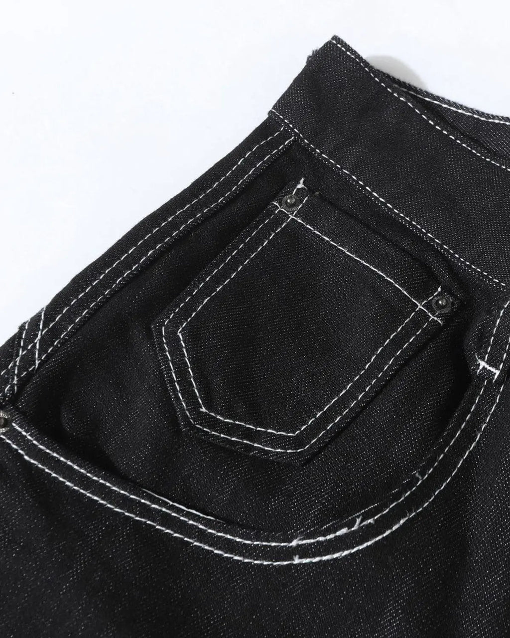 Raw Metal Clasp Baggy Jeans | Inflation Streetwear