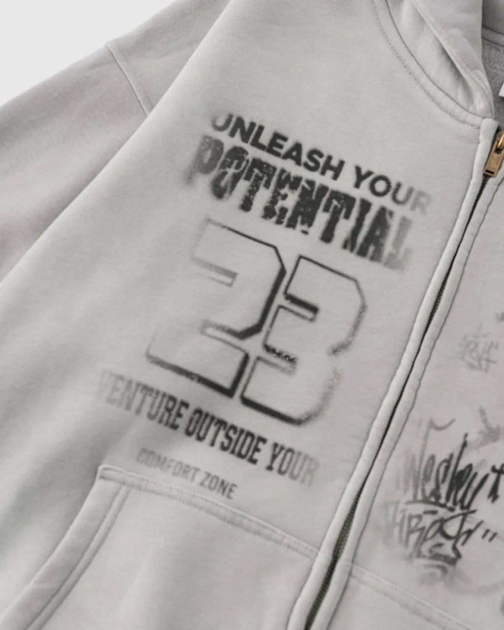 Graphic Washed Zip Up Hoodies | Inflation Streetwear