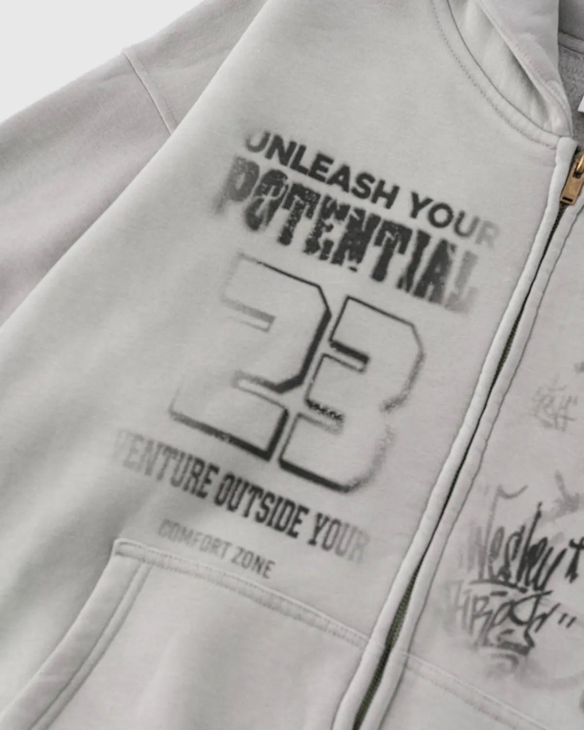 Graphic Washed Zip Up Hoodies | Inflation Streetwear