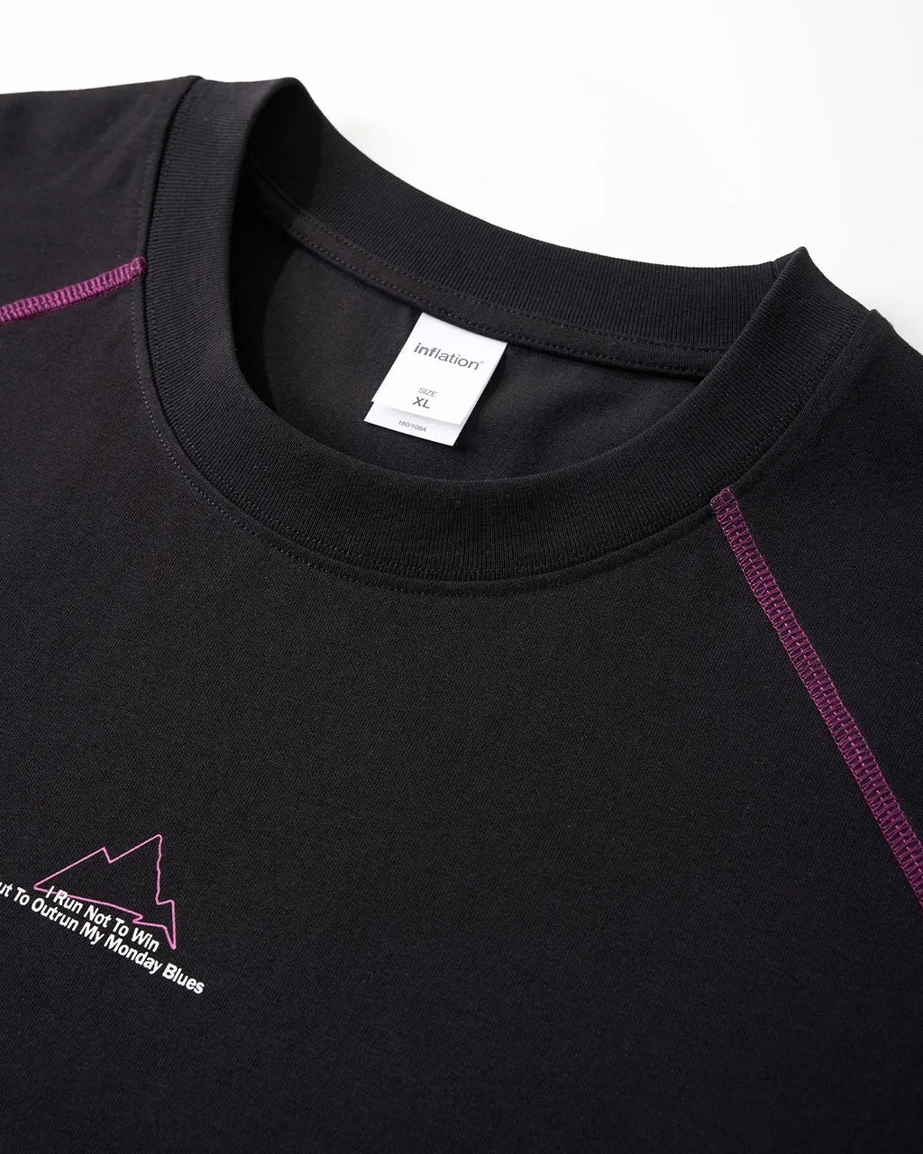 Glow-in-the-Dark Stitching Oversized T-Shirt | Inflation Streetwear