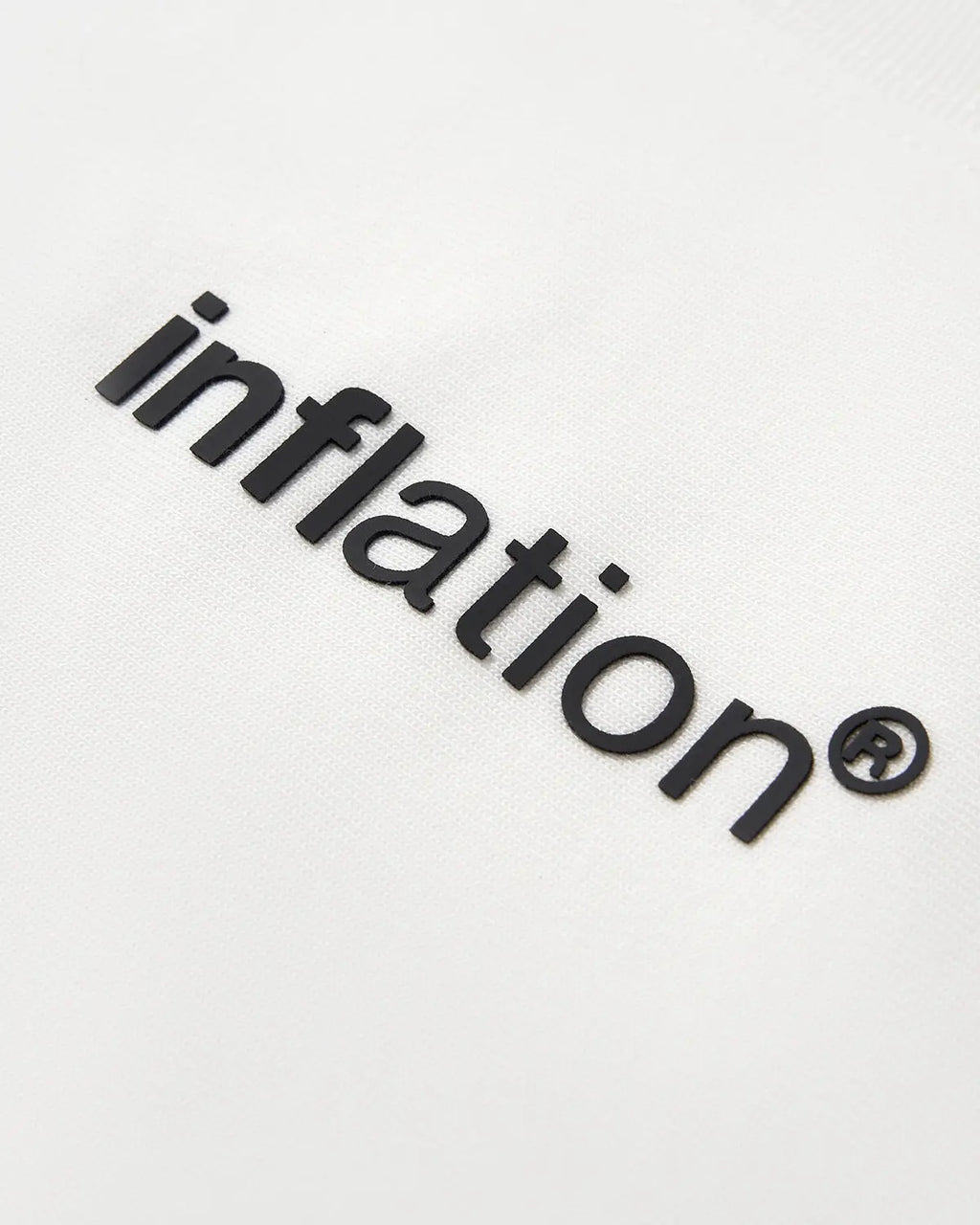 White Logo Cotton Tees | Inflation Streetwear