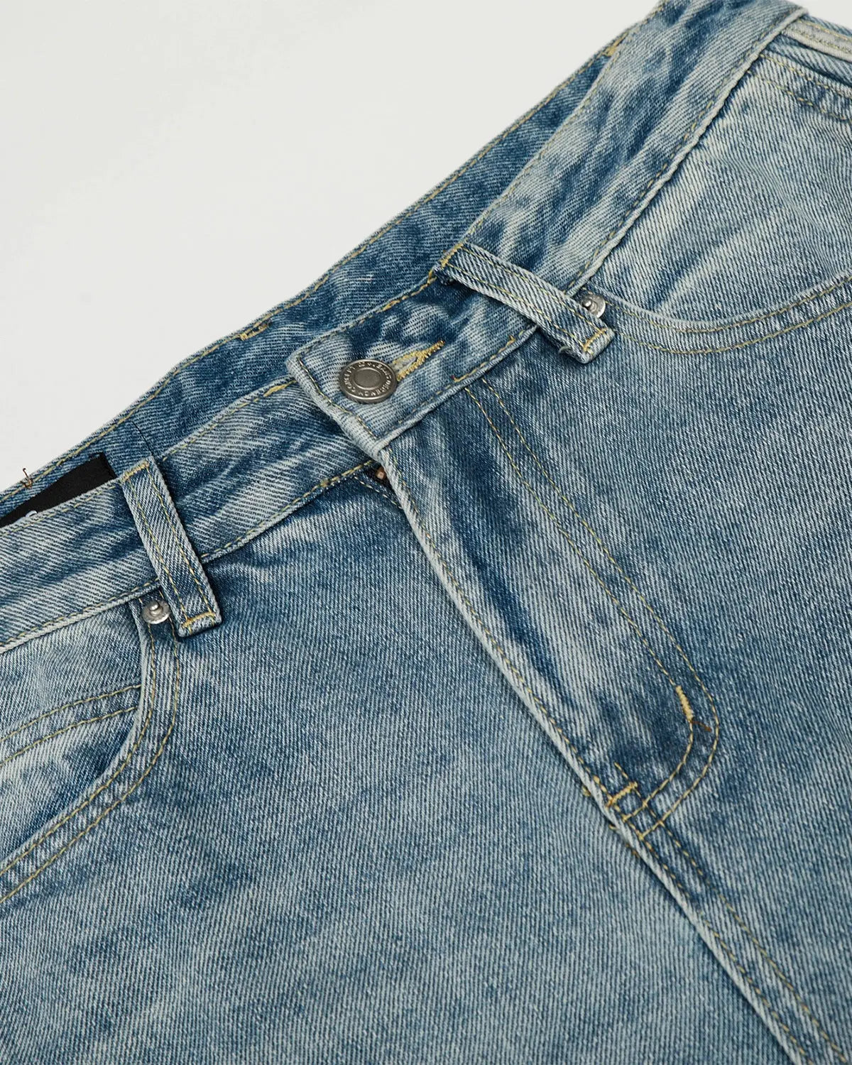 Acid Wash Striped Side Baggy Jeans | Inflation Streetwear