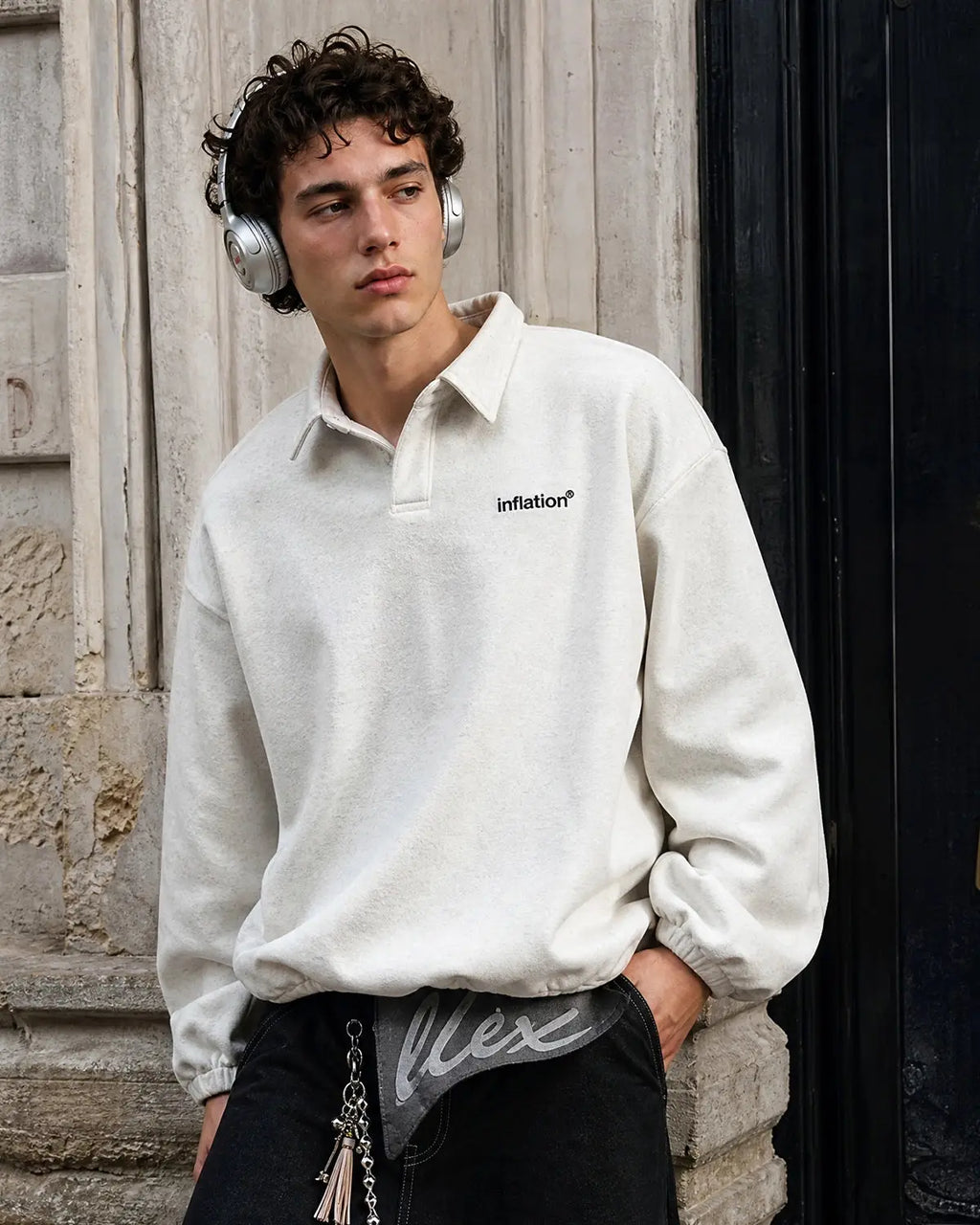 Brand Quarter Polo Sweatshirts | Inflation Streetwear