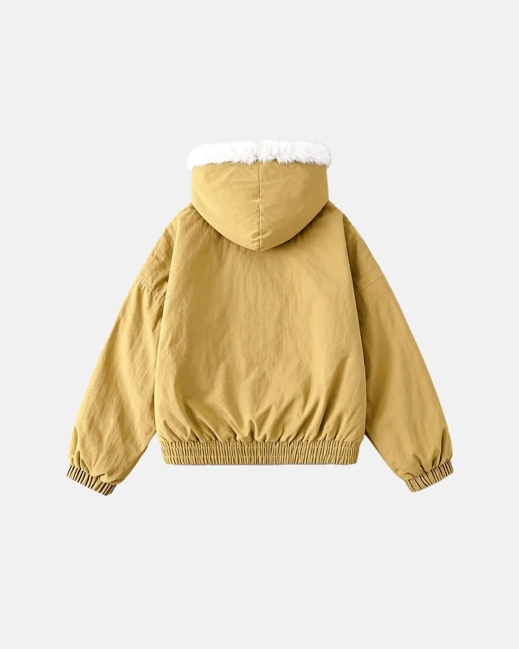 Faux Fur Lined Padded Bomber Jacket | Inflation Streetwear