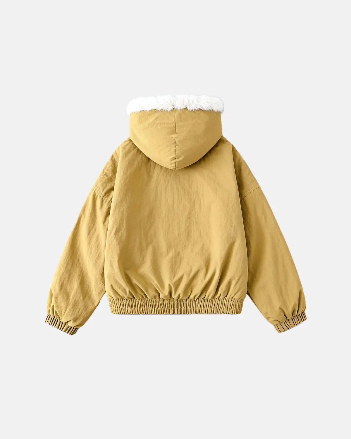 Faux Fur Lined Padded Bomber Jacket | Inflation Streetwear