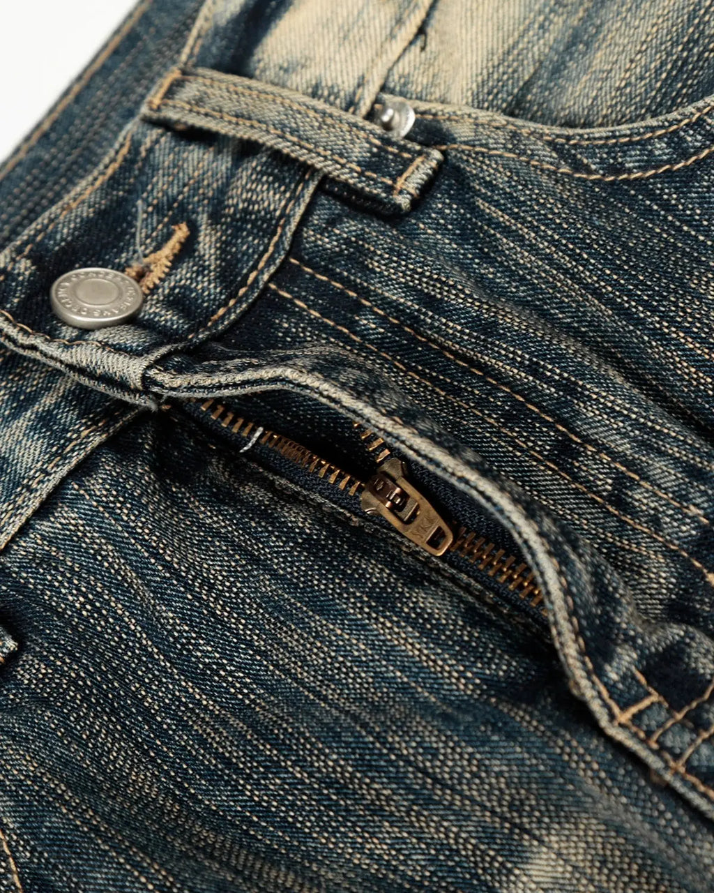 Bamboo Weave Barrel Baggy Jeans | Inflation Streetwear