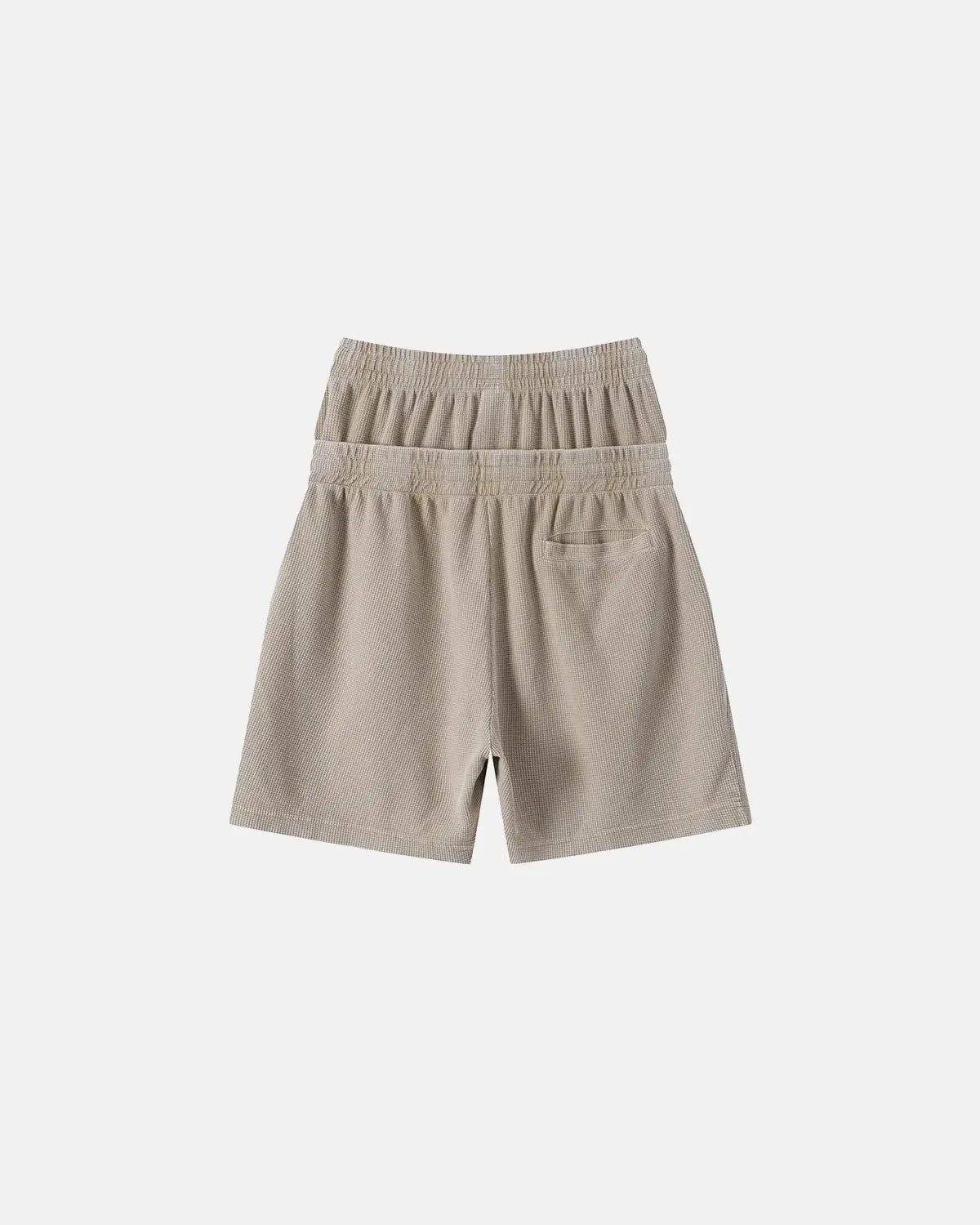 Double Waist Acid Wash Waffle Shorts | Inflation Streetwear