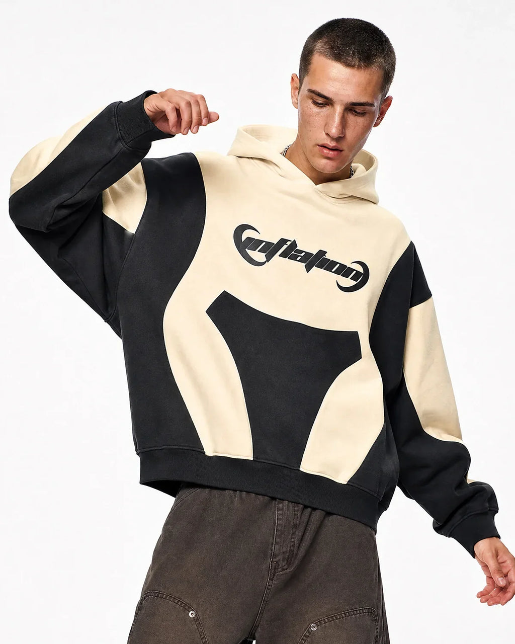Patchwork Puff Print Hoodies | Inflation Streetwear