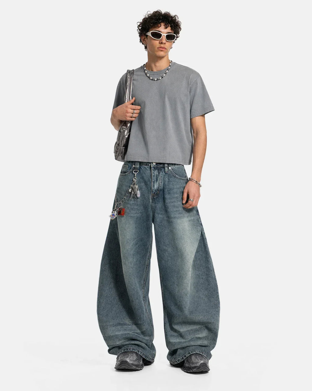Whisker Acid Washed Barrel Jeans| Inflation Streetwear