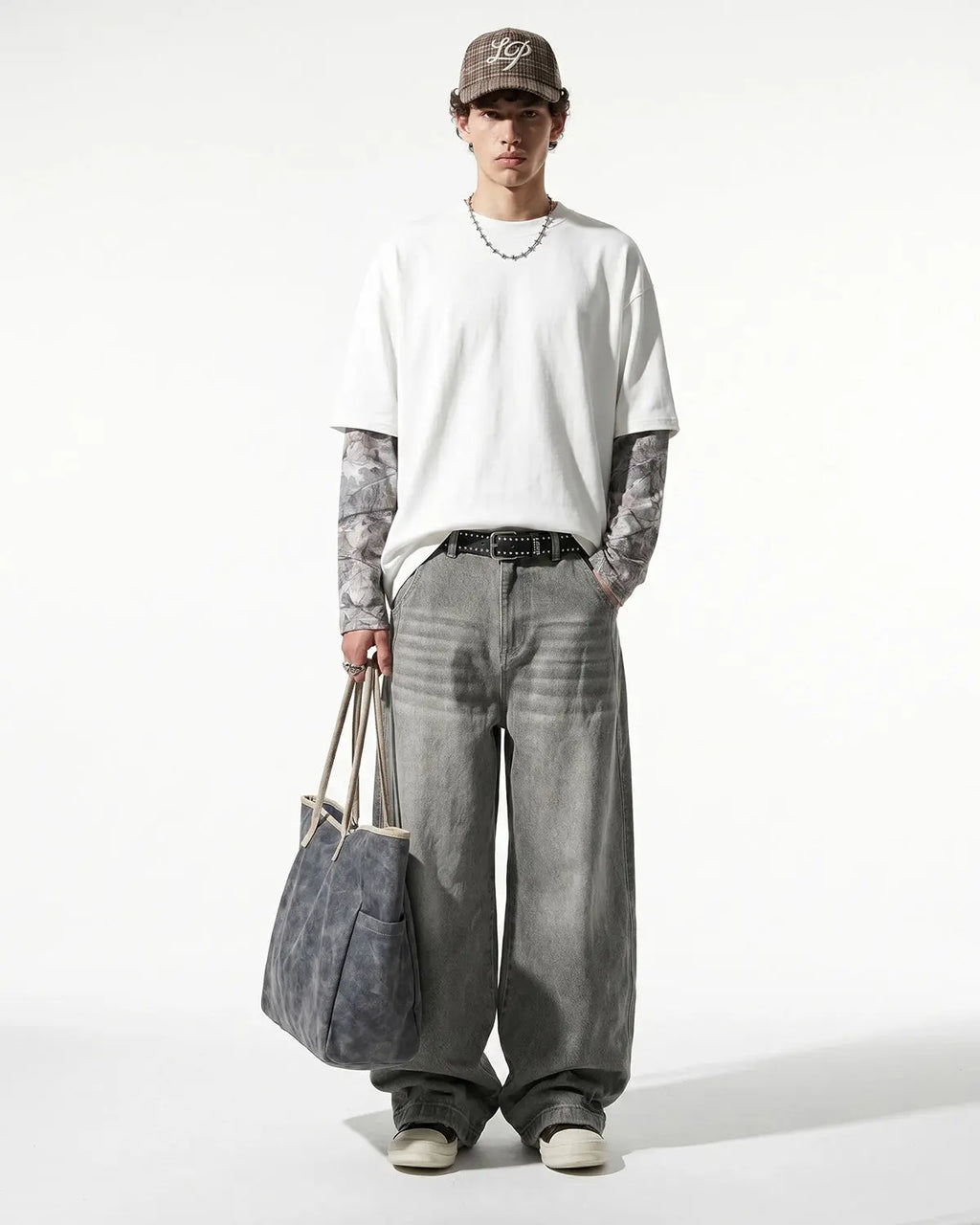 Camo Layered Oversized T-Shirt | Inflation Streetwear