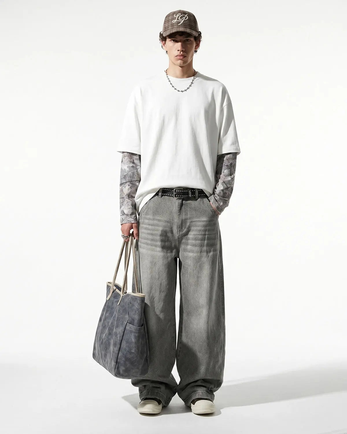 Camo Layered Oversized T-Shirt | Inflation Streetwear