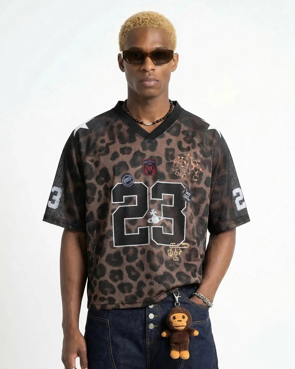 Number 23 Leopard Mesh Jersey | Inflation Streetwear