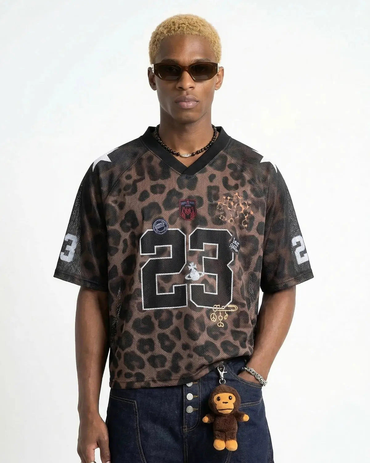 Number 23 Leopard Mesh Jersey | Inflation Streetwear