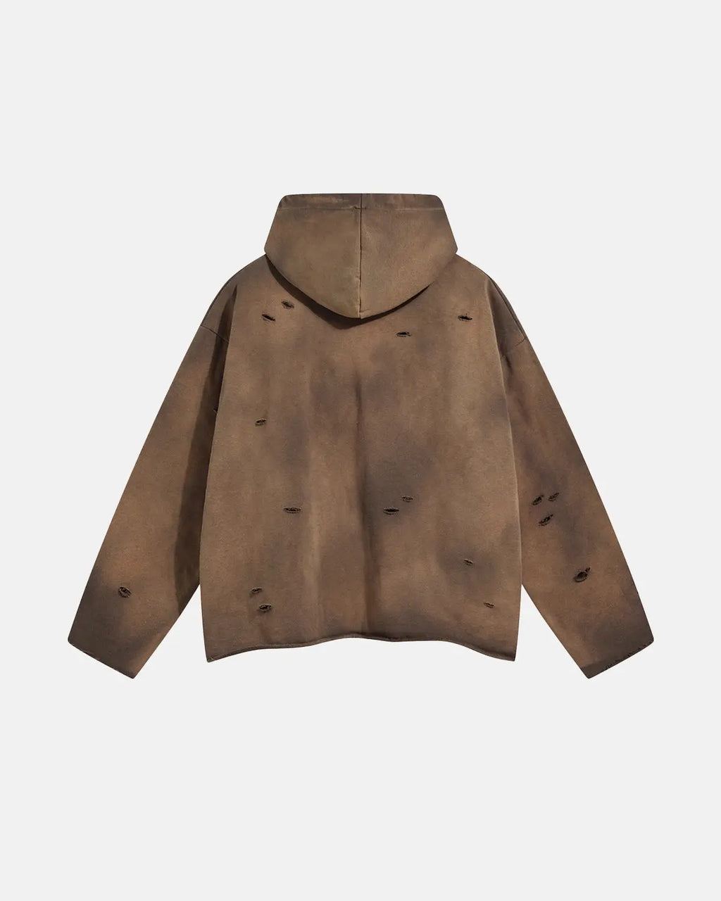 Acid Wash Ripped Boxy Hoodies | Inflation Streetwear