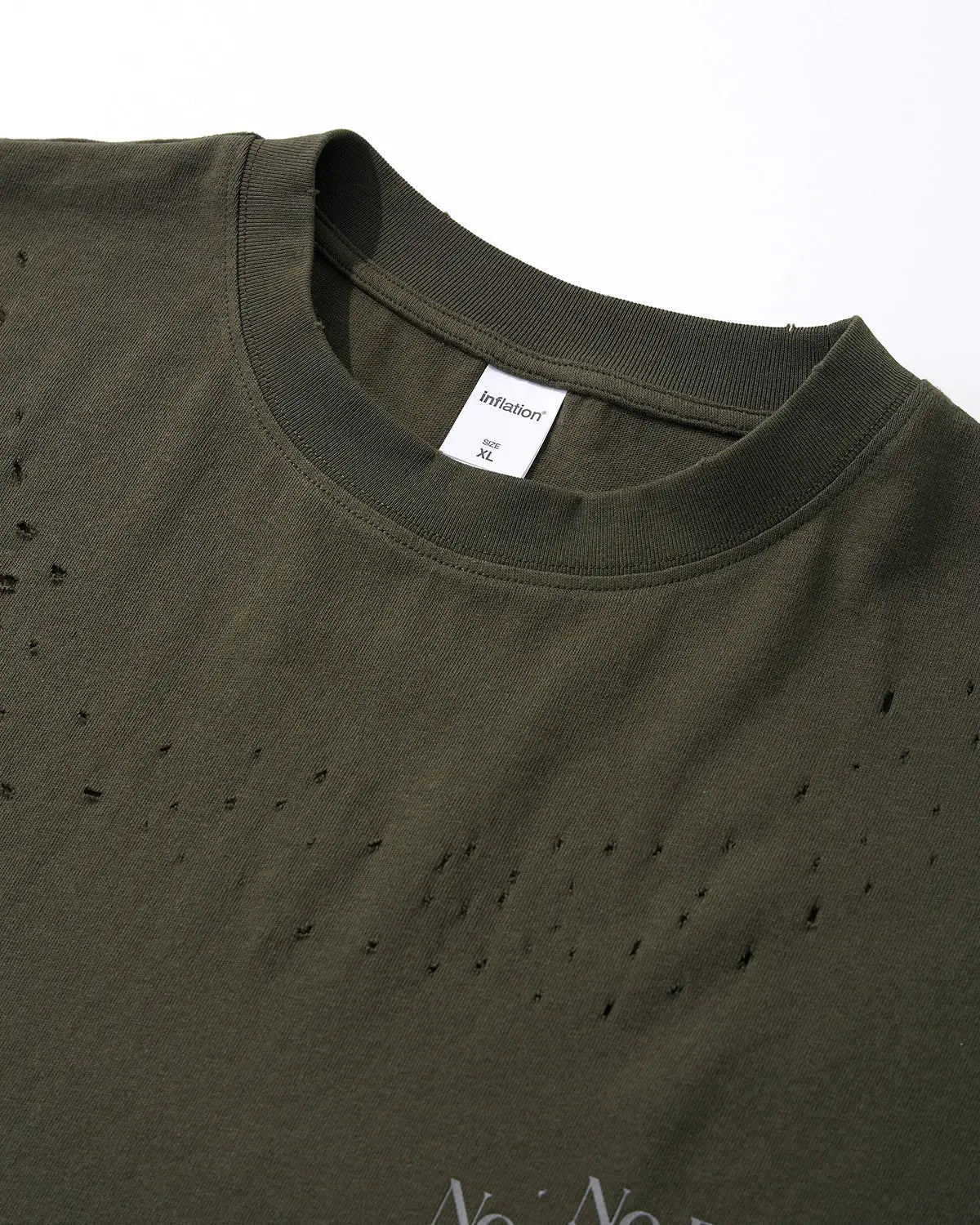 Distressed Reflective Washed T-Shirt | Inflation Streetwear