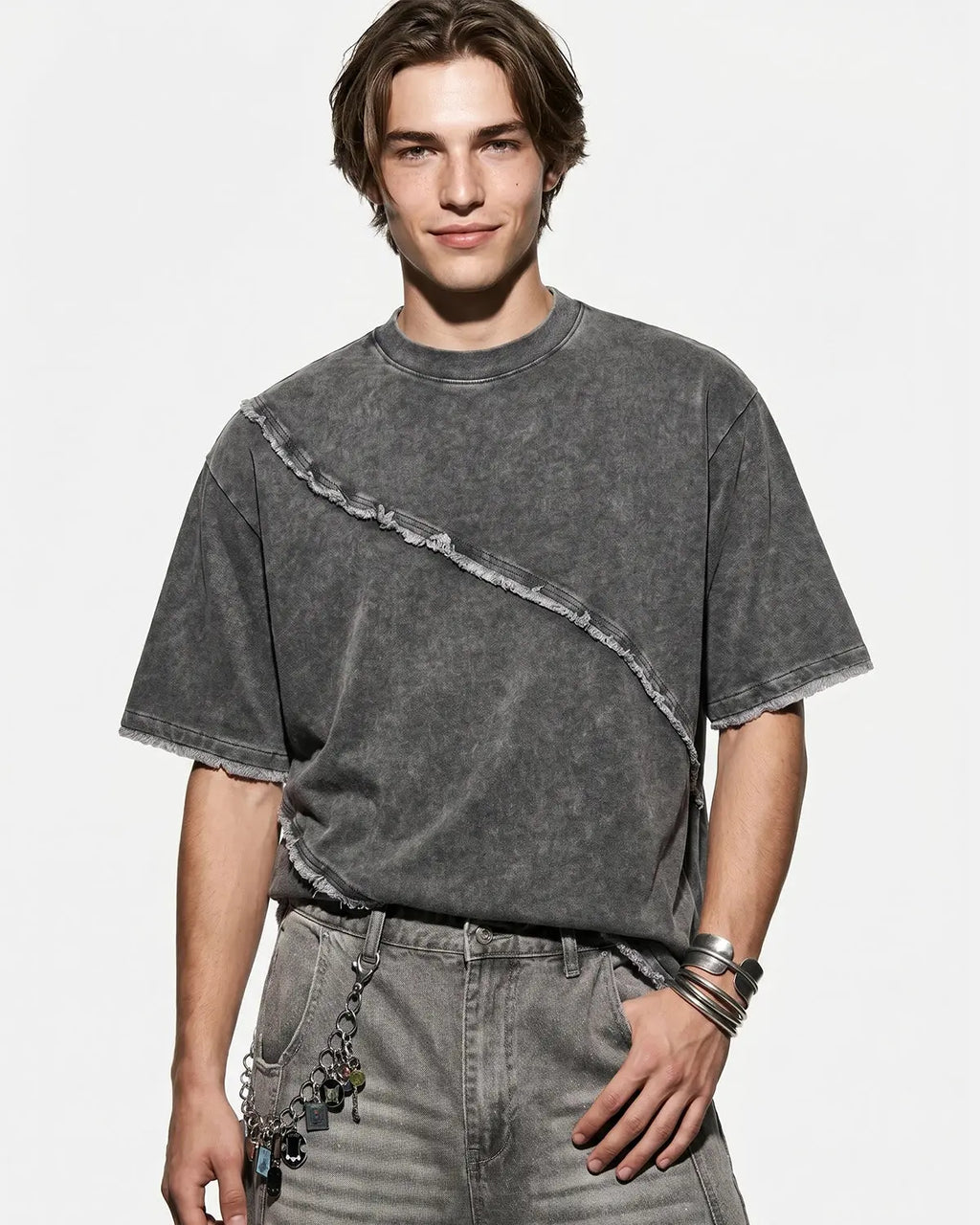 Raw Edge Deconstructed T-Shirt | Inflation Streetwear